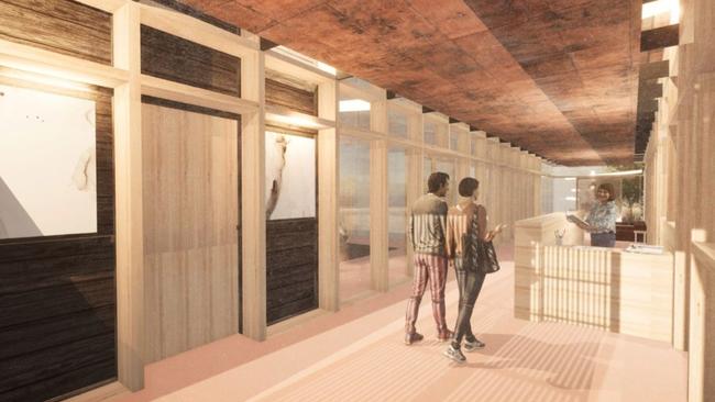 A single retail space and cafe will also be built inside the building. Picture: TAKT Studio