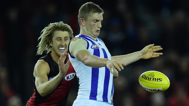 Dyson Heppell and Jack Ziebell will see more time across half-back. Picture: AAP