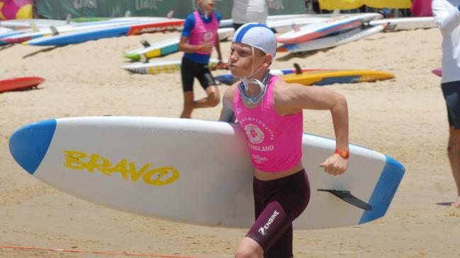 Action from the Queensland Youth Surf Life Saving Championships on February 17.