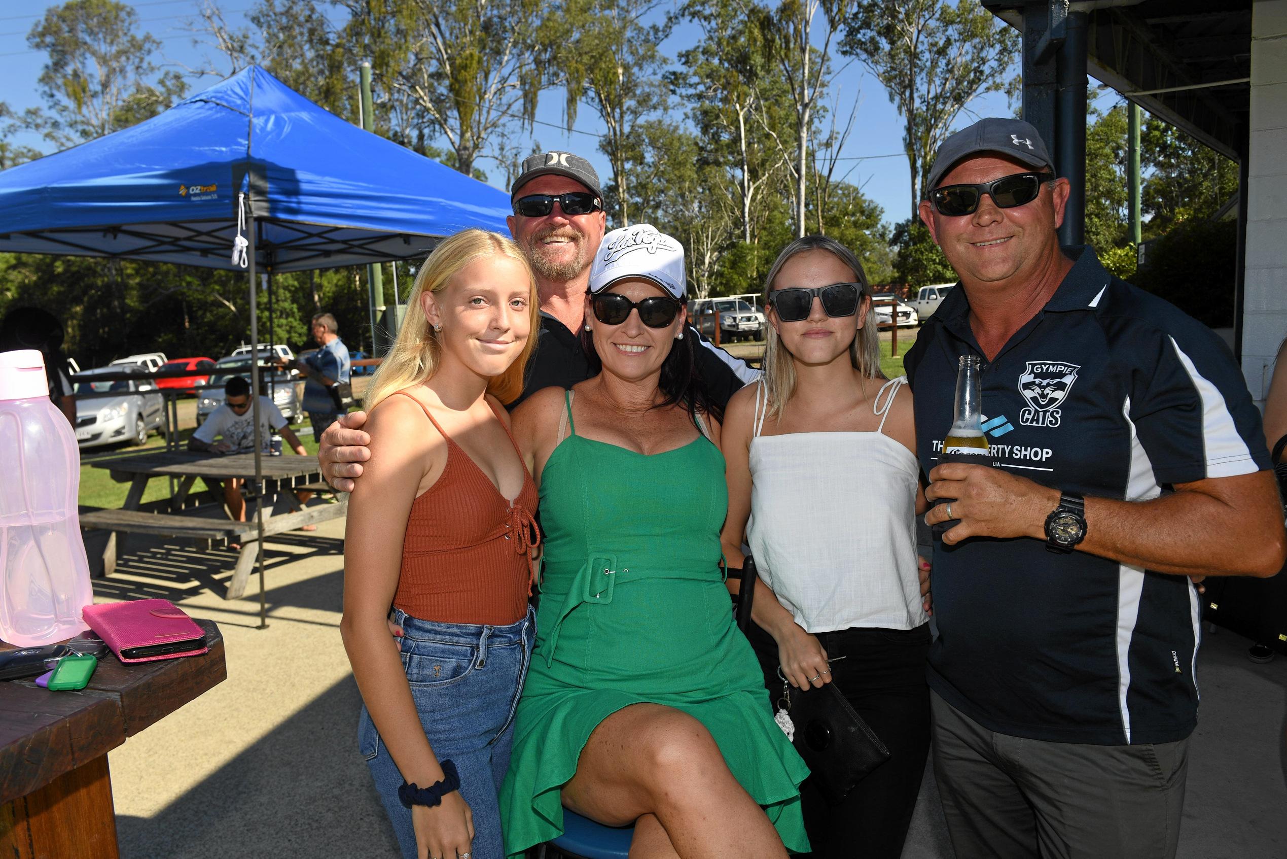 Tony Kirsopp, Brooklyn, Ann-Marie, Chelsea and Glenn Warren. Picture: Troy Jegers