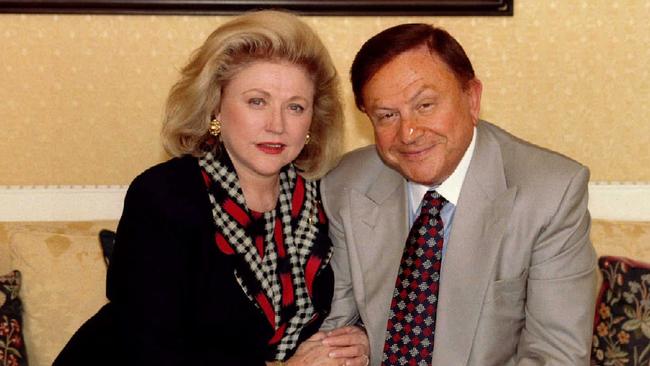 Barbara Taylor-Bradford with husband Robert Bradford in 1996.