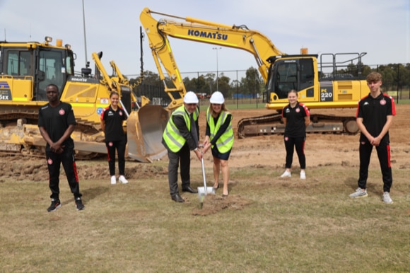 Stage four has begun at the Western Sydney Wanderers new football grounds.