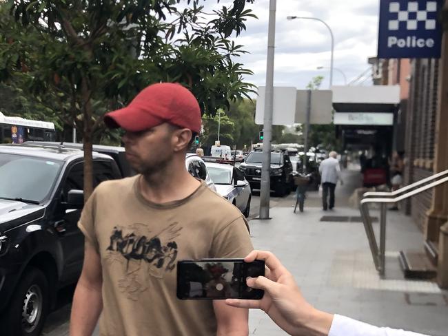 Timothy Deramore Denver, 37, outside Manly Local Court on Wednesday where he was granted bail on charges he allegedly sexually touched a teenage girl. Picture: Jim O'Rourke