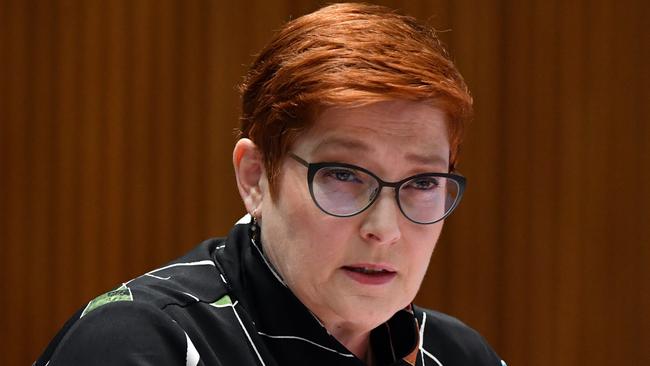 Senator Marise Payne says Andrew Laming’s behaviour was ‘clearly inappropriate’. Picture: Sam Mooy/Getty Images