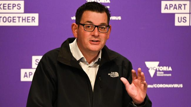 Victorian Premier Daniel Andrews has tasked former Federal Court judge Jennifer Coate with running an inquir­y into the bungled hotel quarantine program. Picture: AFP