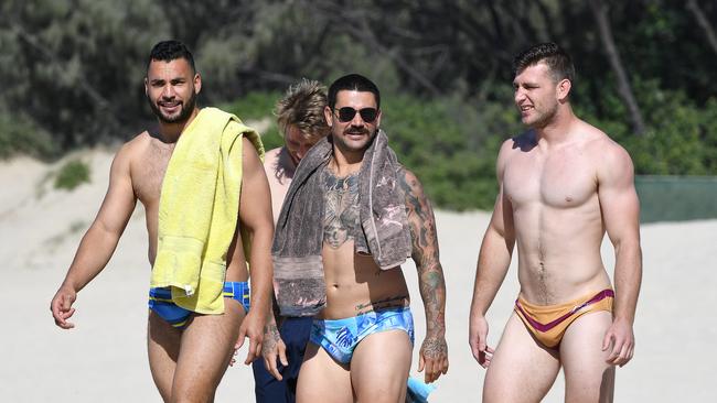 Ryan James, Nathan Peats and Jai Arrow have all left the Titans. Picture: AAP Image/Dave Hunt