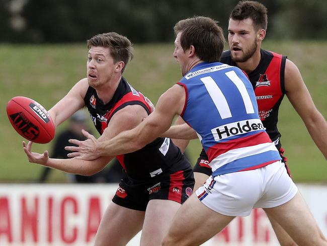 West Adelaide’s Nathan Batley was a standout in the Bloods’ win over Central District. Picture: Sarah Reed