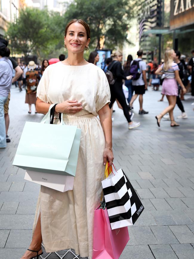 Christmas shopper Georgina Kar. Picture: Damian Shaw