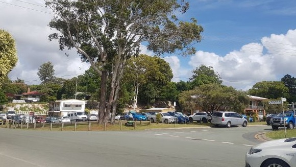 Parking congestion in streets around Weinam Creek ferry terminal at Redland Bay.