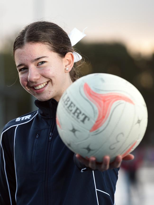 Mia Aitken has been picked for the Victorian Under-17s netball team for the state championships in April.