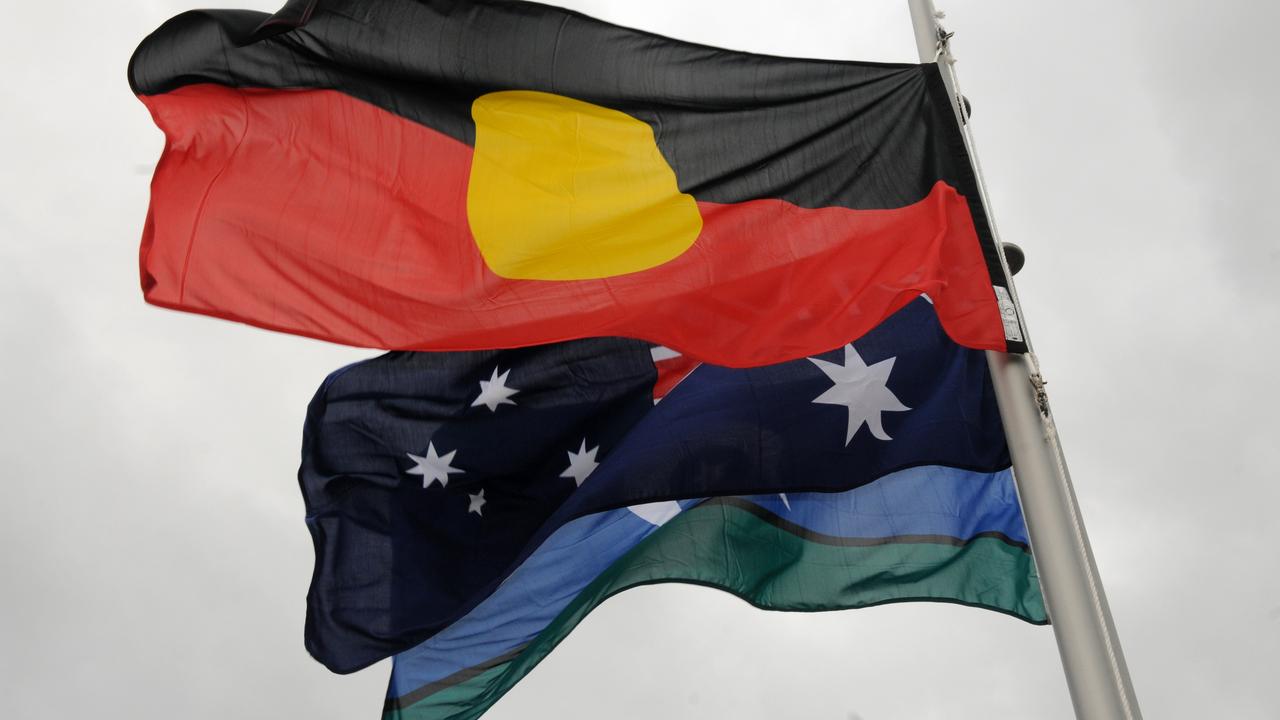 the Aboringal, the Torres Strait and Australia flags