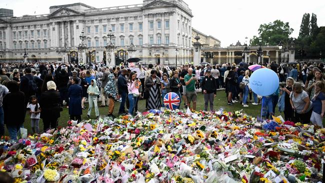 They have now been taken to a specific area in Green Park to create the Floral Tribute Garden. Picture: Loic Venance / AFP