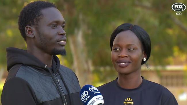 Mangar and Suzie Chuot spent their childhood in a refugee camp before arriving in Perth in 2005.