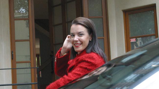 Caddick outside her former home in Paddington.