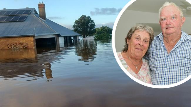 Pegg and Paul ‘Doc’ O’Connor lost 30-40 cattle and their farm in last year’s floods. Picture: Cath Piltz