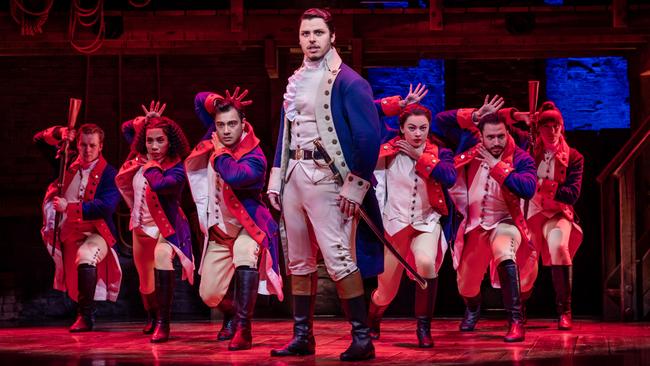 Hamilton at Sydney’s Lyric Theatre. Picture: Daniel Boud