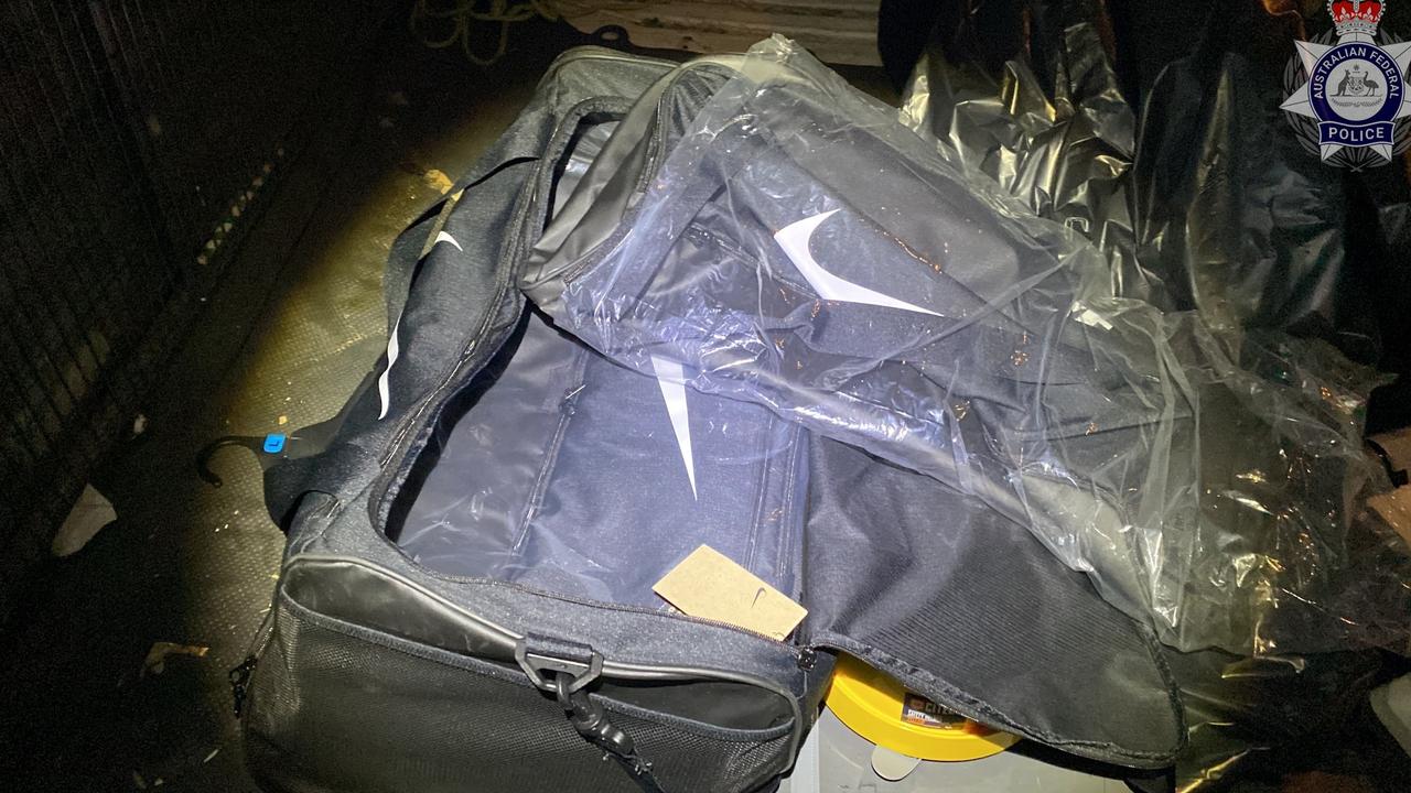 Federal police have allegedly discovered 600kg of cocaine hidden inside an international delivery described as “fruit kiosks”, with two men now facing life imprisonment if convicted of serious drug offences. Picture: Supplied