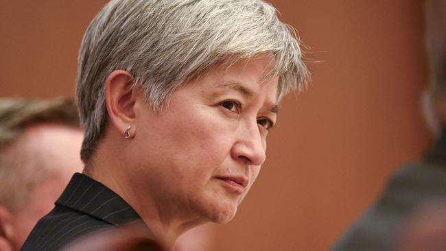 Minister for Foreign Affairs Penny Wong during the first Cabinet meeting of the new government at Parliament House in Canberra. Picture: NewsWire / Martin Ollman