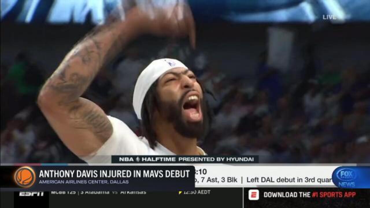 Davis injured in debut for Mavs!