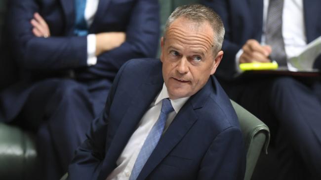 Labor leader Bill Shorten during question time yesterday.