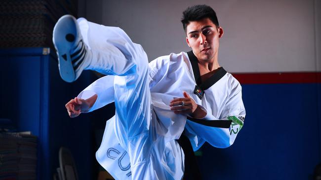 Hayder Shkara in action. Picture: Phillip Rogers