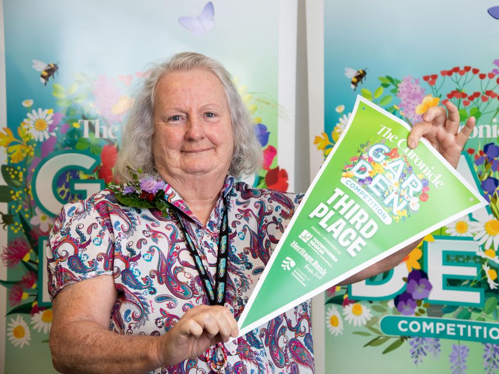 Sandra Norris wins a third prize in the Chronicle Garden Competition for City Small Residential. The awards presentation was held at Oaks Toowoomba Hotel.Thursday September 14, 2023