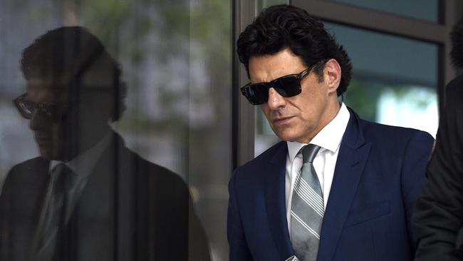 Vince Colosimo outside Melbourne Magistrates' Court. Picture: Andrew Henshaw