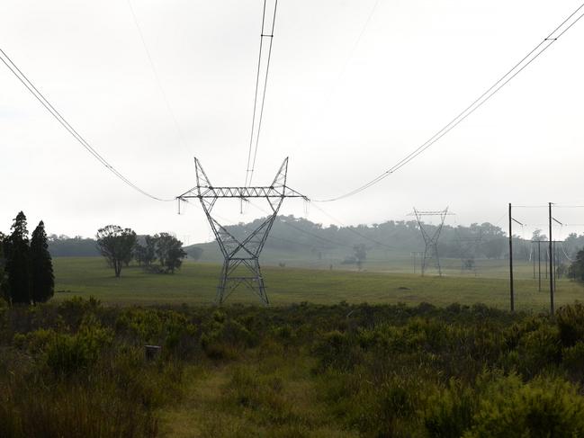 Many NSW farmers are angry about transmission lines going up within metres of their homes. Picture: Jonathan Ng