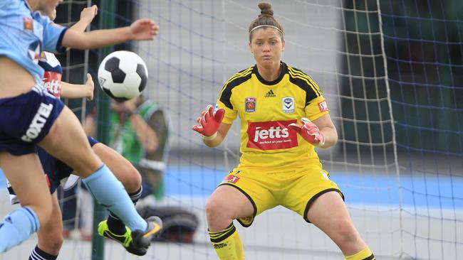 Brianna Davey in action in the W-League.