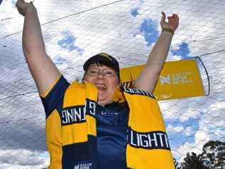 DIE HARD: Gympie's Leeanne Williamson starred in a Sunshine Coast Lightning fan video on Facebook. Picture: Bec Singh