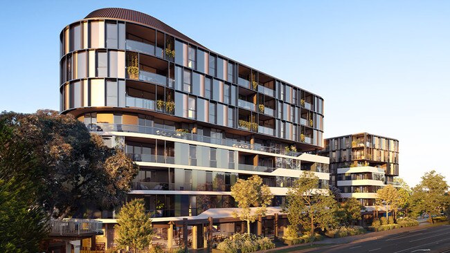 A new apartment complex at Whitehorse Rd in Blackburn. Picture: Supplied.