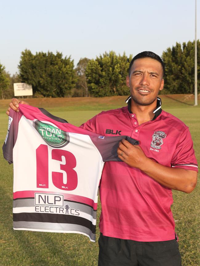 Nerang Bulls Team of the Decade reunion. Cameron Turei 13. Pic Mike Batterham