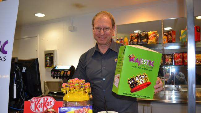 Majestic Cinemas CEO Kieren Dell opens the candy bar at the Nambour Civic Centre prior to the grand opening last week.