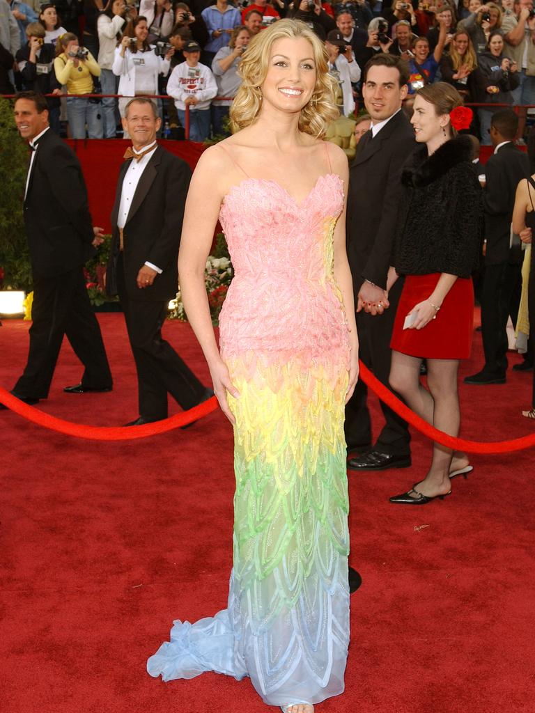 Faith Hill at the Oscars in 2002. Picture: Getty