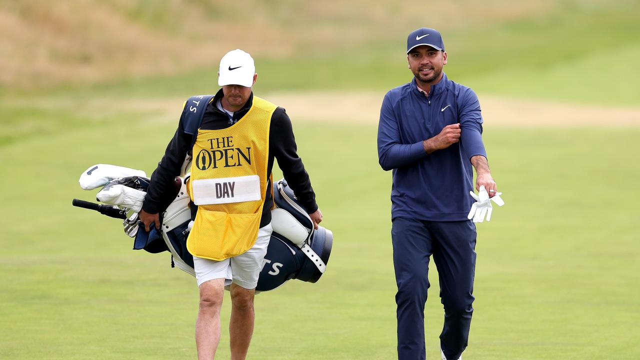 Jason Day finished in a tie for second at Royal Liverpool Golf Club in July. Picture: Gregory Shamus/Getty Images