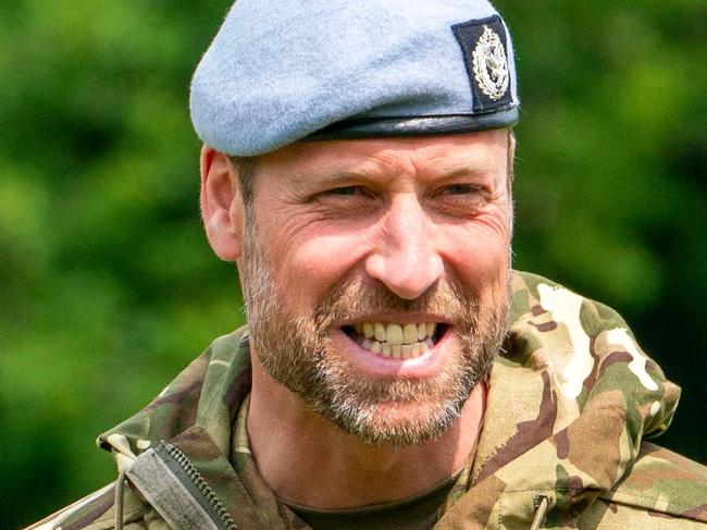 Britain's Prince William, Prince of Wales visits the 4 Regiment Army Air Corps (4AAC) at the Army Air Corps, in Wattisham, eastern England, on June 4, 2025. (Photo by Arthur Edwards / POOL / AFP)