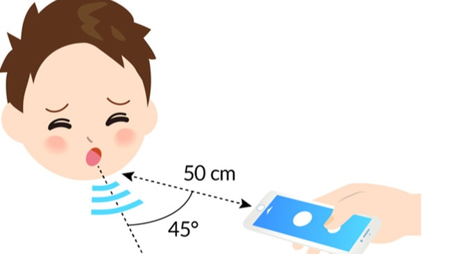 The app analysises the sound of a cough to diagnose illness.