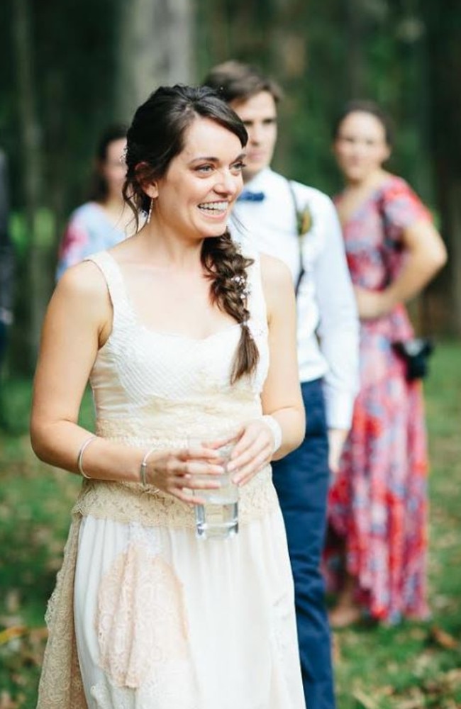 Kate Murton skipped the walk down the aisle altogether. Picture: Supplied