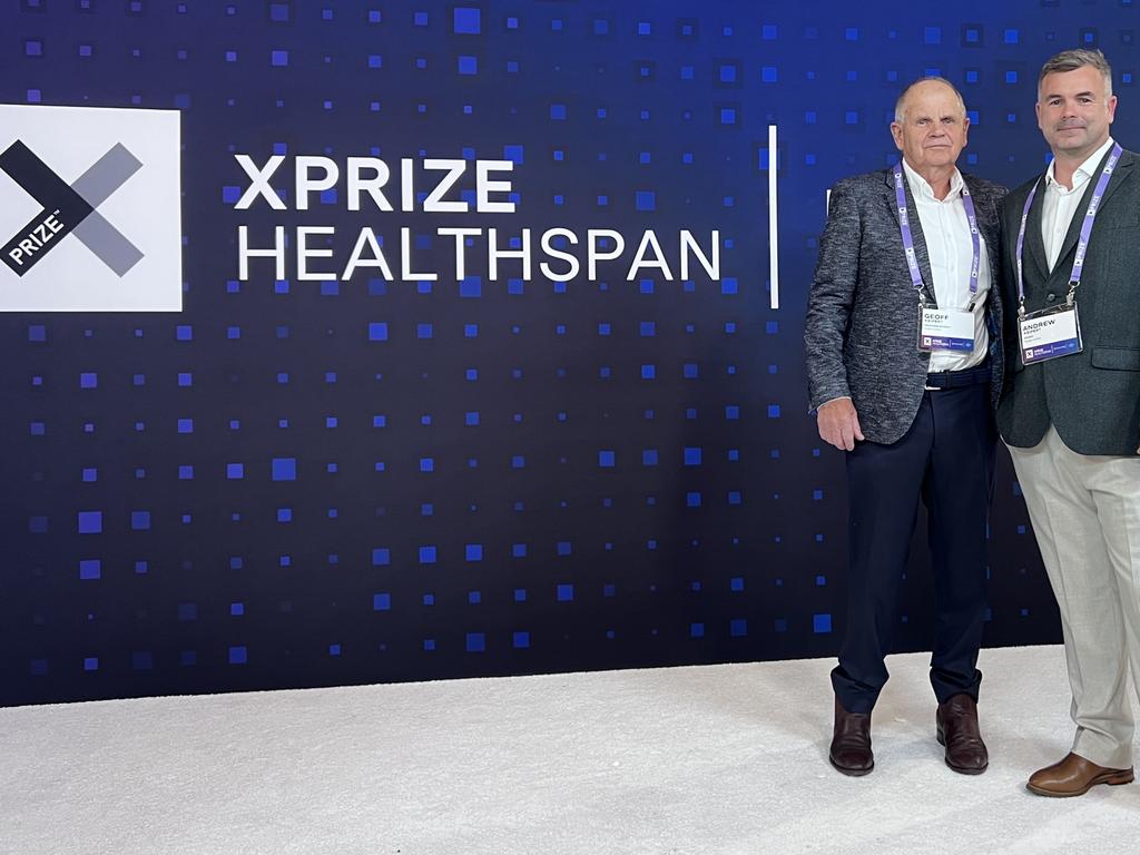 Geoff Keipert and his son Andrew are finalists (and the only Aussies) in the XPrize, the peak global science and health award.