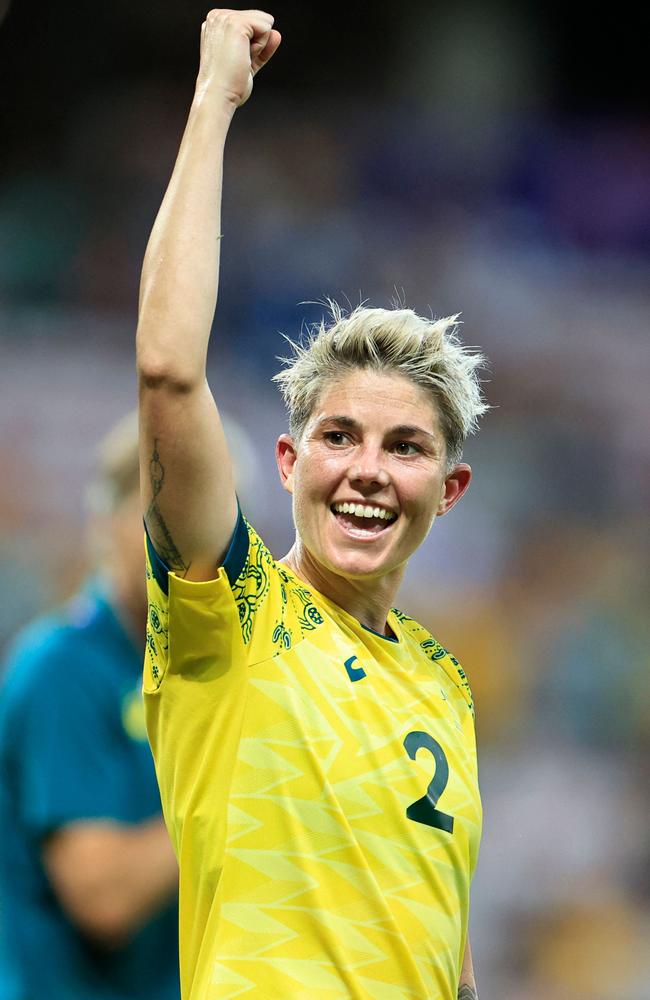 Michelle Heyman came to the rescue for the Matildas. Picture: Valery Hache/AFP