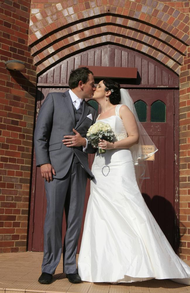 BSM August 29, 2009: Wedding of Michael Vaughan and Lauren Thomas at St Andrews Anglican church. Pic. Adam Armstrong