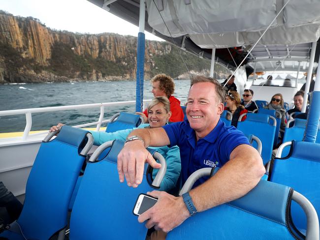 Premier Will Hodgman and Elise Archer heading to Fortesque Bay in February. Picture: SAM ROSEWARNE