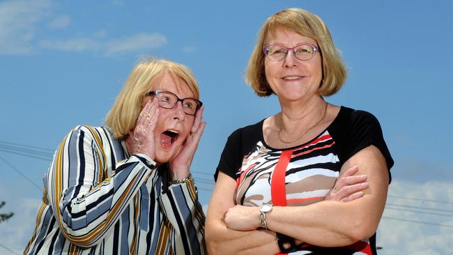 She even had a doppelganger: Southport councillor Dawn Crichlow and Leanne Schultz are lookalikes. Picture: John Gass