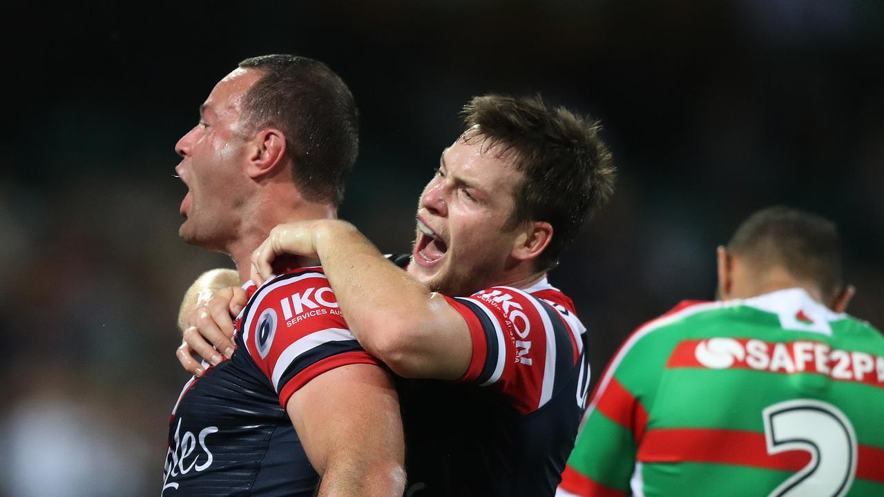 Luke Keary has pulled off a stunning performance to get the Roosters to the preliminary finals. Picture: Brett Costello