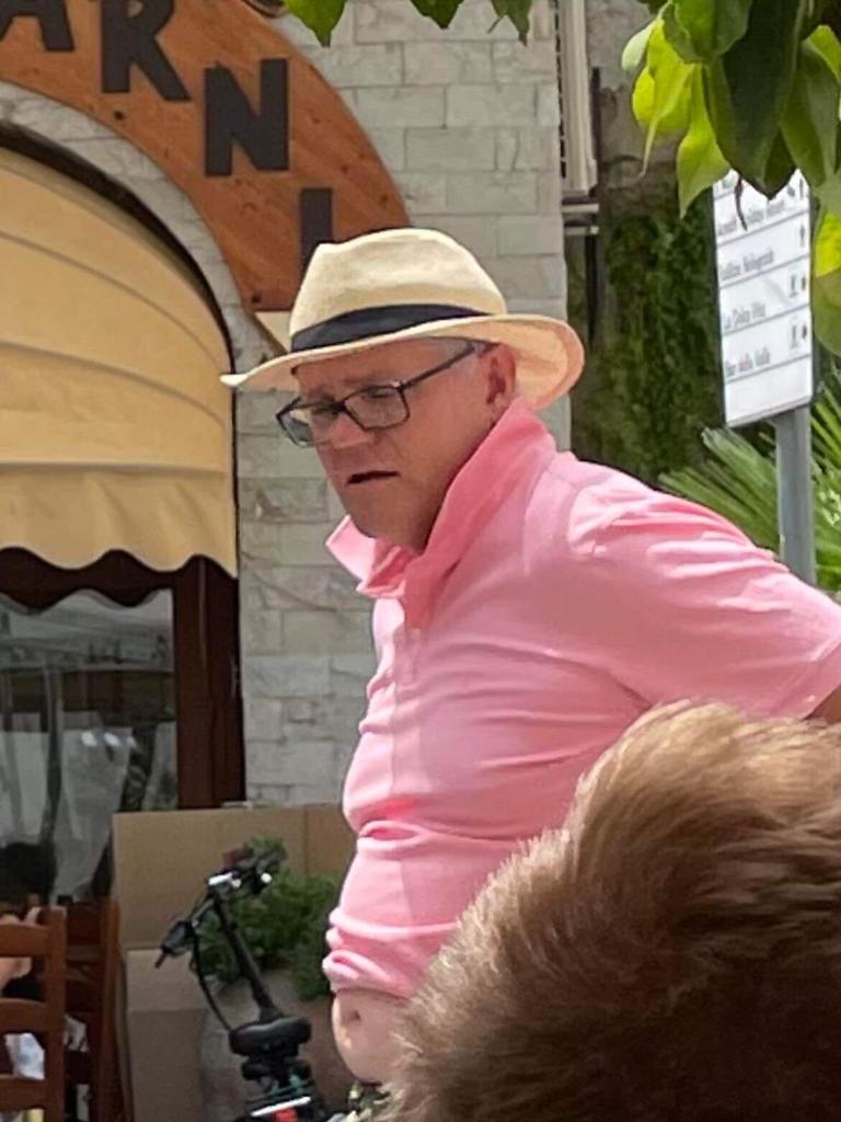 Morrison was in the Amalfi Coast on July 4. Picture: Supplied