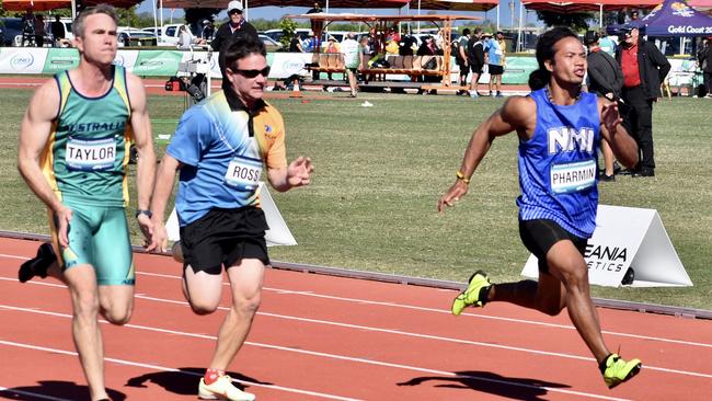 Racing at the 2022 Oceania Athletics Championships in Mackay. Picture: Max O'Driscoll