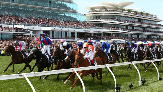 Craig Williams rides Vow and Declare to victory in the Melbourne Cup.