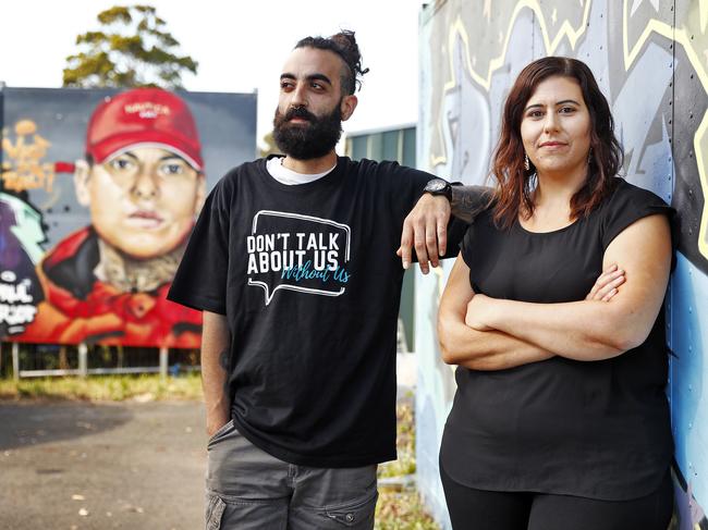 Natalie Chiappazzo (right), manager at Blacktown Youth Services Association (BYSA) and Nickolas Koutsoudakis (left), a youth leader and mentor at the service. Picture: Sam Ruttyn