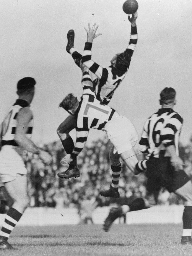 Todd takes a juggling mark against the Cats.