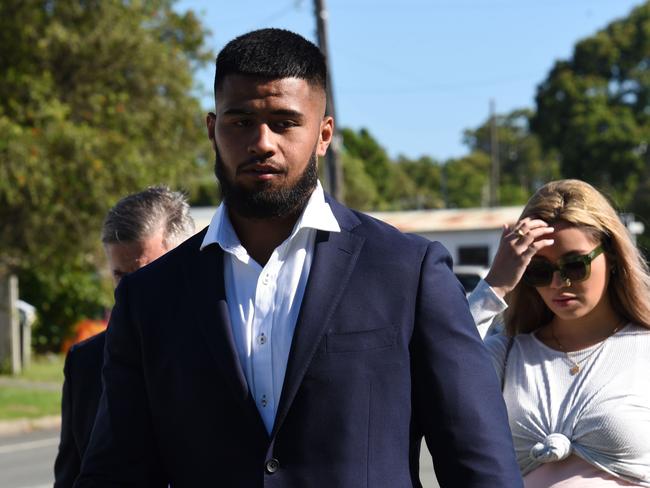 Brisbane Broncos forward Payne Haas pled guilty to to two charges of intimidating police. Picture: NCA NewsWire/Steve Holland